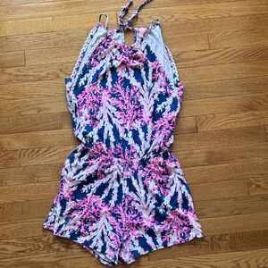 Lilly Pulitzer Women’s Romper in Pink and Navy